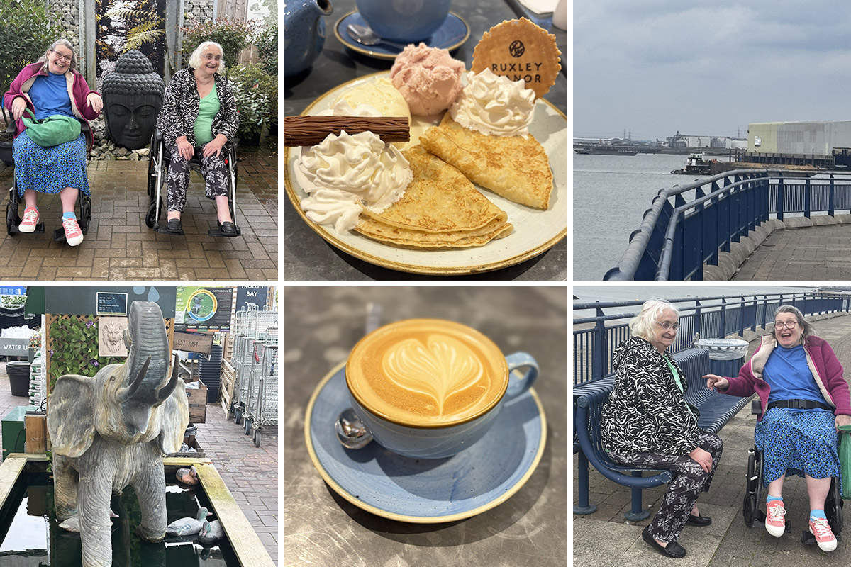 Meyer House Care Home ladies enjoy friendship and fresh air on a day out together