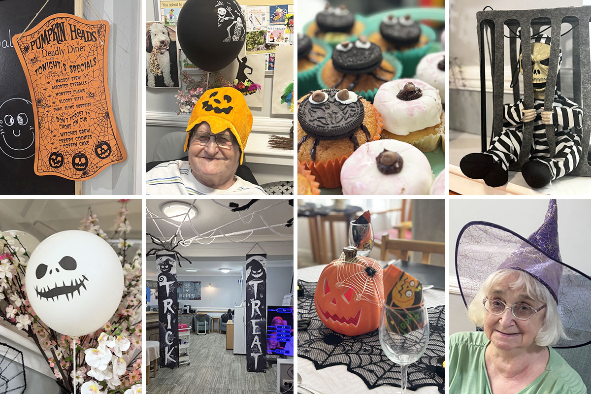 Witches, webs and Halloween treats at Meyer House Care Home