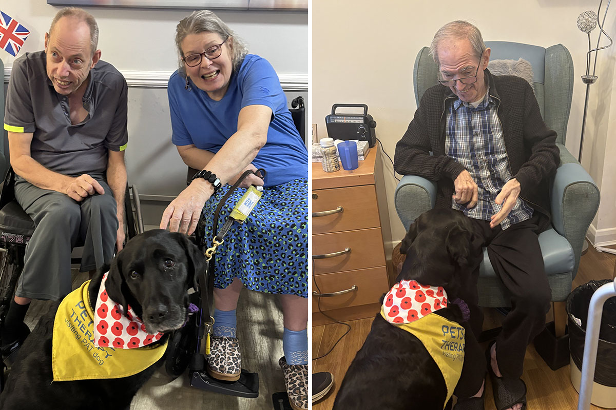 Suzi’s visit brings comfort and cuddles to Meyer House Care Home residents