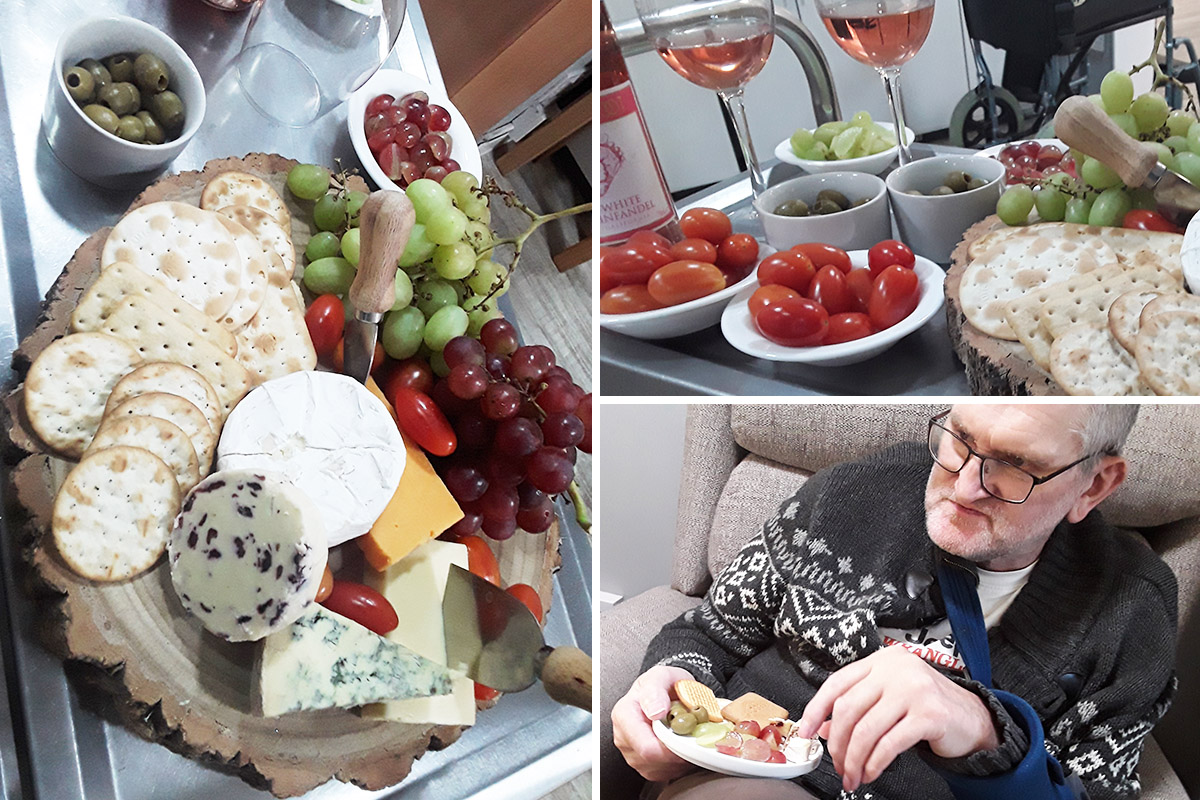 A touch of cheese and wine indulgence at Meyer House Care Home